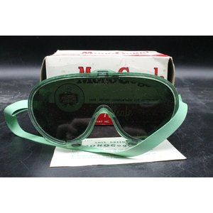 Allsafe MonoGoggle Eye Protection Green Lens Vintage